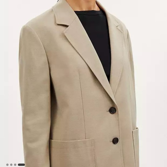 Women’s Coach Blazer oversized XL 25 inches armpits tan signature NWT - Picture 3 of 13